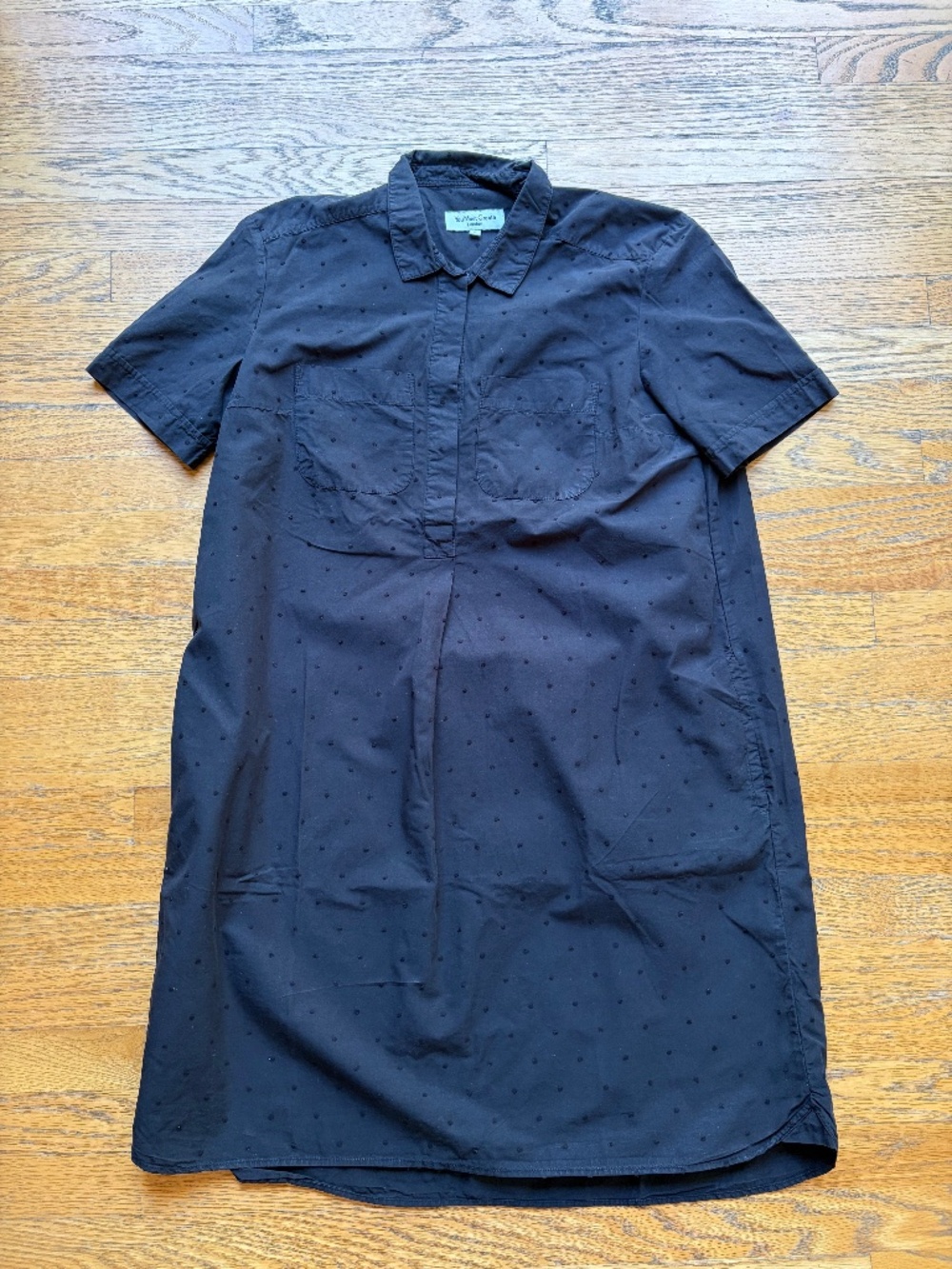 YMC BLACK SHIRT DRESS - POLKA DOT
